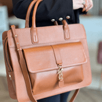 BOLSA LUIZA BARCELOS SHOPPING NOTEBOOK COURO