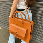 BOLSA LUIZA BARCELOS SHOPPING NOTEBOOK COURO