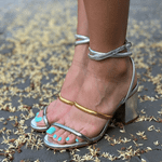 SANDALIA LUIZA BARCELOS METALCOR DUAS TIRAS       