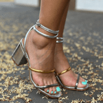 SANDALIA LUIZA BARCELOS METALCOR DUAS TIRAS       