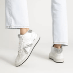 TENIS SCHUTZ CANO ALTO ST MID COURO GLITTER BRANCO S2185300020006