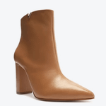 Bota Schutz Salto Alto Bloco Médio Couro
