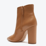 Bota Schutz Salto Alto Bloco Médio Couro
