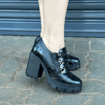 MOCASSIM SCHUTZ TRATORADO SALTO ALTO BLACK