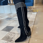 BOTA LUIZA BARCELOS CANO ALTO CAMURCA  REBITES