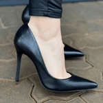 SCARPIN SCHUTZ DELUXE NAPPA SALTO FINO COURO PRETO S0209100010865 