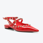 SAPATILHA VICENZA SLINGBACK TACHAS VERMELHO P1158600070001
