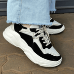 TENIS VICENZA MECA ESTONADO NOBUCK BRANCO/PRETO P1030500120008