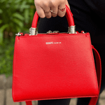 BOLSA SCHUTZ TOTE MEDIA TEXTURIZADA COURO VERMELHO S5001146870004