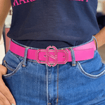 CINTO SCHUTZ ANNIE COURO COURO PINK