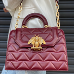 BOLSA SCHUTZ  BELIEVE MÉDIA TIRACOLO COURO