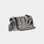 BOLSA COACH TABBY SHOULDER 20 WITH QUILTING PRATA