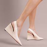 SCARPIN VICENZA ANABELA VITÓRIA OFF WHITE