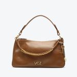 BOLSA VICENZA SHOULDER CHARLOTTE MÉDIA CARAMELO