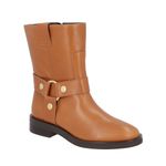 BOTA LUIZA BARCELOS CANO MEDIO BIKER CARAMELO     