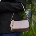 Bolsa Schutz Tiracolo Pequena Tina Prata Velho