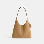 BOLSA COACH BROOKLYN SHOULDER 28 SUEDE BEGE