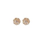 BRINCO LETICIA SARABIA FLOR PLATINA