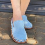 MULE VICENZA CLOG CORA CAMURÇA AZUL