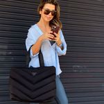 BOLSA SCHUTZ GRANDE SHOPPPING NYLON PRETO