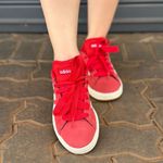 TENIS ADIDAS GRAND COURT NOBUCK VERMELHO