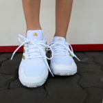 TENIS ADIDAS COURTJAM CONTROL 3 W LIS BRAN/DOURADO