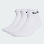 MEIA ADIDAS CANO MEDIO LINEAR 3 PARES BRANCO
