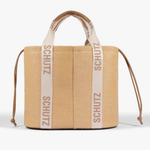 BOLSA SCHUTZ SHOPPING RAFIA NATURAL BEGE