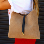BOLSA LUIZA BARCELOS HOBO CAMURCAO FENDI E PRETO