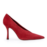 SCARPIN CAPODARTE SALTO ALTO SUEDE VERMELHO