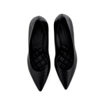 SCARPIN CAPODARTE SALTO BLOCO COURO PRETO