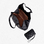 BOLSA LUIZA BARCELOS HOBO LB GRANDE PRETO