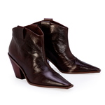 BOTA CAPODARTE WESTERN MARROM COURO CANO CURTO