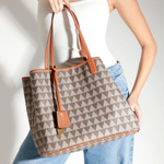BOLSA SCHUTZ SHOPPING GRANDE TRIANGLE BEGE