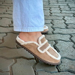 Mule Luiza Barcelos Camurça Pelo Fendi