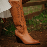 Bota Luiza Barcelos Western Cano Alto