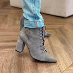 BOTA LUIZA BARCELOS AMARRAÇOES CANO BAIXO CINZA 604800102