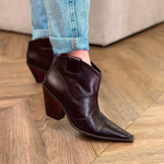 BOTA CAPODARTE WESTERN MARROM COURO CANO CURTO