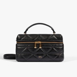 Bolsa Schutz Satchel Vanity Media Couro Black