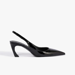 Scarpin Schutz Slingback Lexi Mid Verniz Preto