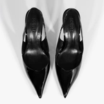 Scarpin Schutz Slingback Lexi Mid Verniz Preto