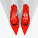 Slingback Schutz Lexi Mid Verniz Vermelho