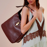 Bolsa Luiza Barcelos Shoulder Couro