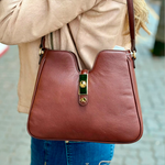Bolsa Luiza Barcelos Shoulder Couro