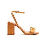 Sandália Schutz Salto Bloco Light Wood