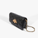 Bolsa Schutz Abelha Couro Believe Black