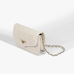 BOLSA SCHUTZ PEQUENA 944 METELASSÊ COURO OFF WHITE