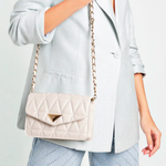 BOLSA SCHUTZ PEQUENA 944 METELASSÊ COURO OFF WHITE