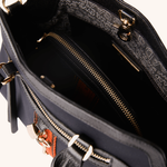 Bolsa SAAD Média Diadora Preto e Castanho