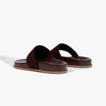 Papete Schutz Flatform Tira no Dedo Couro Marrom